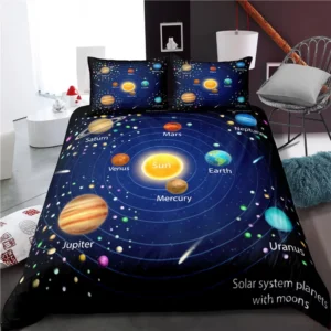 Outer Space Galaxy Duvet Cover Set