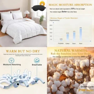 Queen Size Luxurious Wool Comforter