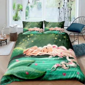 Mermaid Cartoon Duvet Set