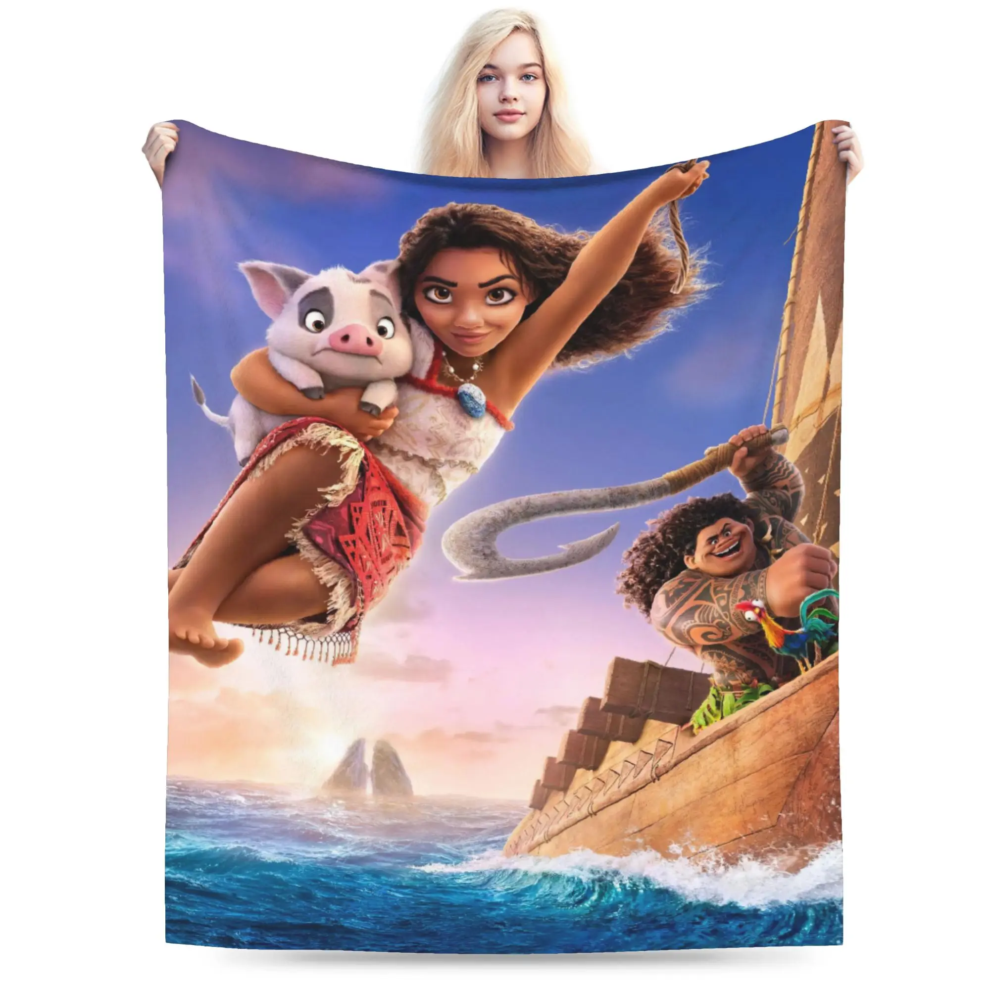 Moana & Maui Cartoon Duvet Cover