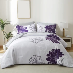 Botanical Flowers Reversible Comforter Set