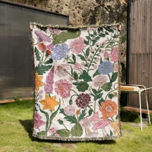 Korean Floral Thread Comforter