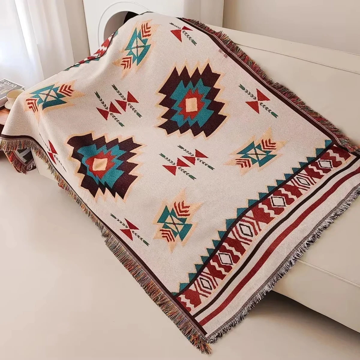 Aztec Blanket with Fringe
