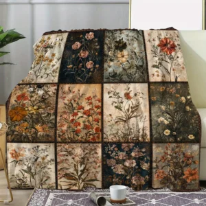 Luxury Vintage Floral Print Patchwork